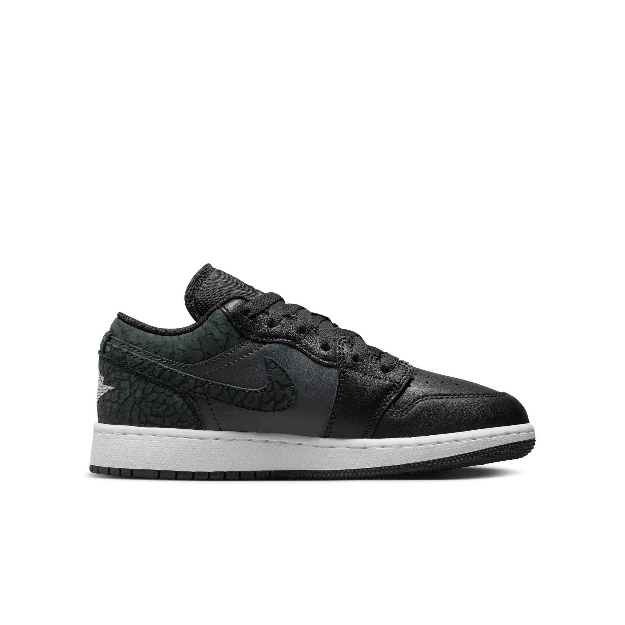 Air Jordan 1 Low SE "Black Elephant" - Boy's Grade School