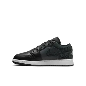 Air Jordan 1 Low SE "Black Elephant" - Boy's Grade School