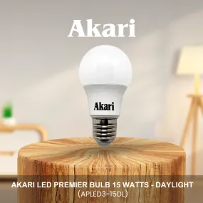 Akari LED Premier Bulb 15 Watts - Daylight  (APLED3-15DL)