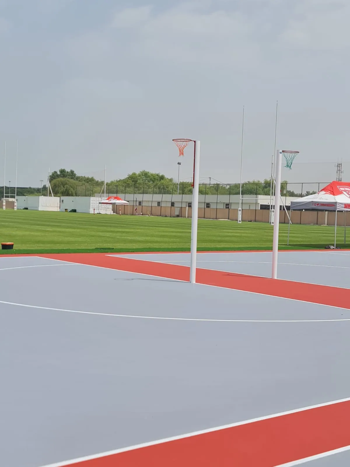 DS Movable Competition Netball Post with Adjustable Height