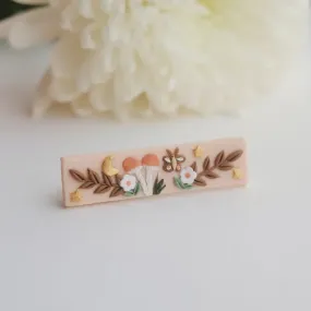 Forest Moth Clay Hair Clip