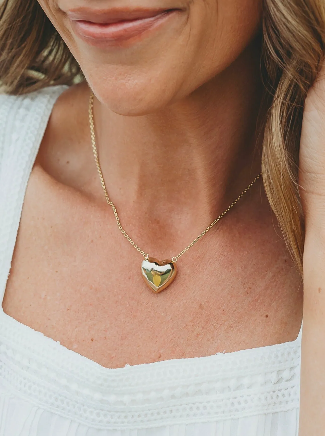 Heart of Gold Pendant Necklace