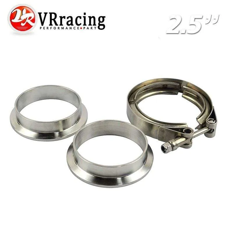 VR - New type 2.5  V Band clamp flange Kit (Stainless Steel 201) For turbo exhaust downpipe VR5231